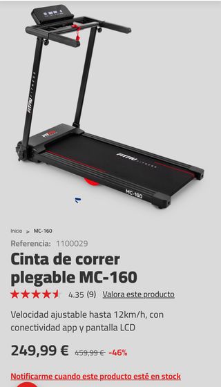 cinta para correr nueva 