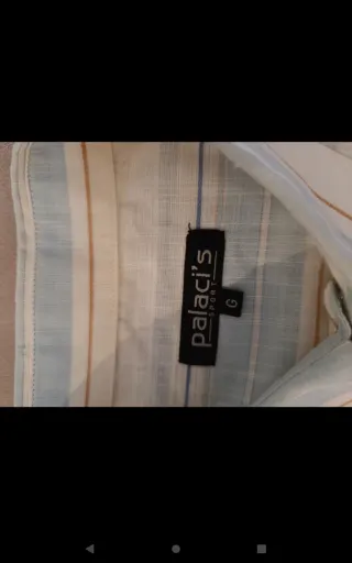 Camisa de hombre Palaci's rayas azul y beige