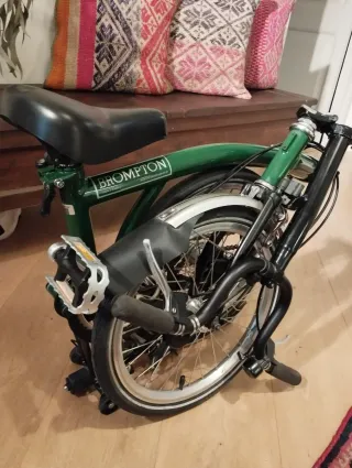 Bicicleta Brompton 3 velocidades verde