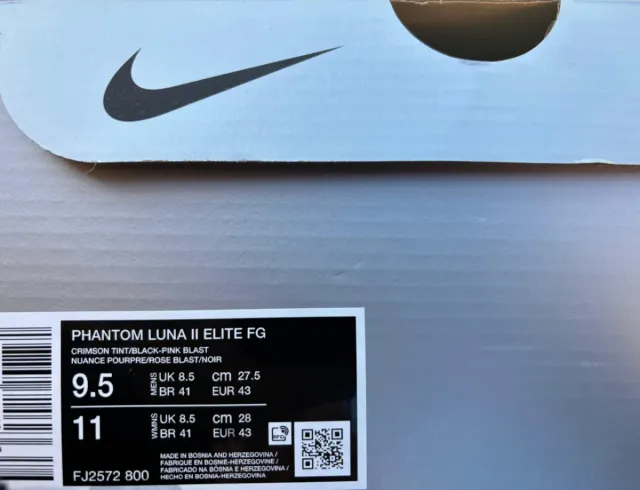 Zapatillas Nike Futbol Talla X Pink/Negro