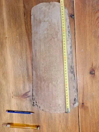 Tejas antiguas curvas de barro 400 uds