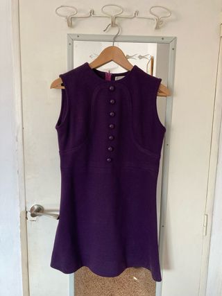 Vestido años 60 morado
