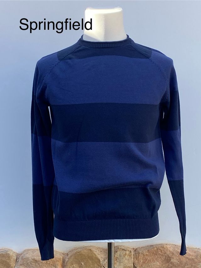 Jersey Springfield Rayas Azul Marino