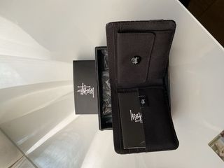 Cartera Stussy Cuadros Blanco y Negro