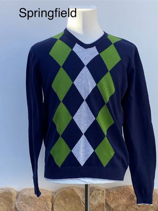 Jersey Springfield Rombo Azul y Verde