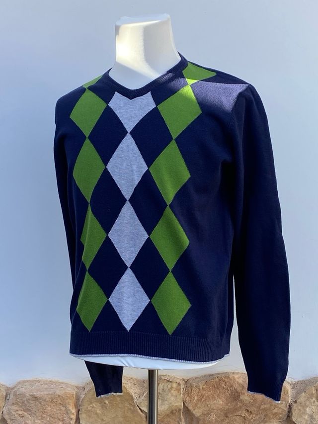 Jersey Springfield Rombo Azul y Verde