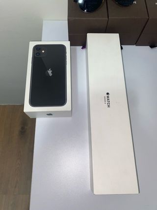 Caja iPhone 11 y Caja Apple Watch