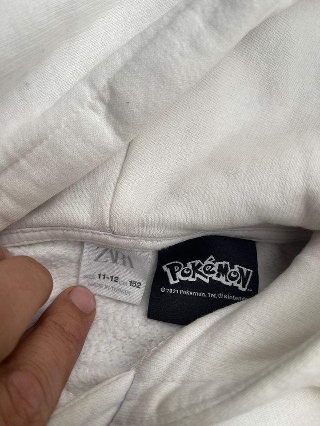 Sudadera Zara Pikachu #025 Blanca
