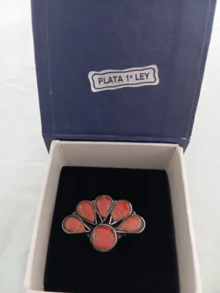 Anillo Plata 1ª Ley Coral