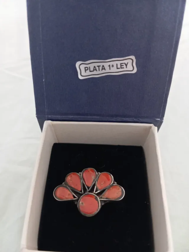 Anillo Plata 1ª Ley Coral