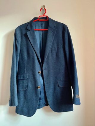 Americana Massimo Dutti Azul