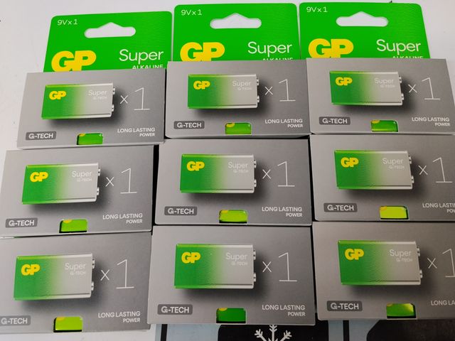 Lote 6 paquetes pilas GP Super 9V