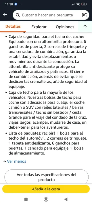 Cofre de Techo 1132L Azul NUEVO¡¡¡