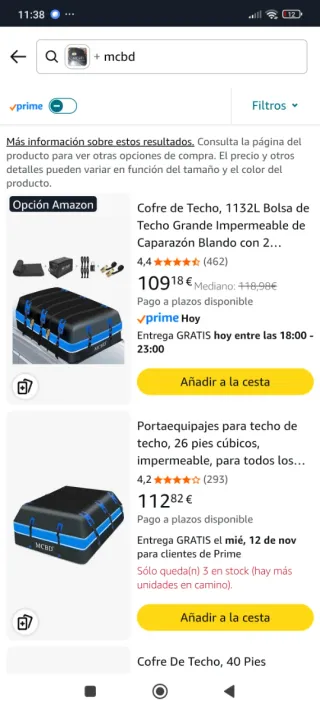 Cofre de Techo 1132L Azul NUEVO¡¡¡