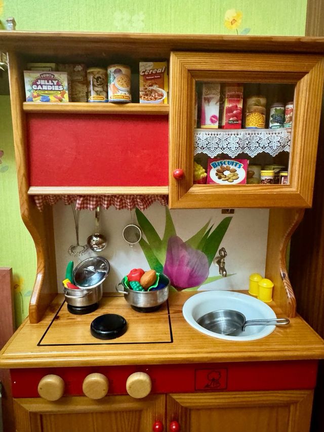 Cocina grande de juguete madera pino