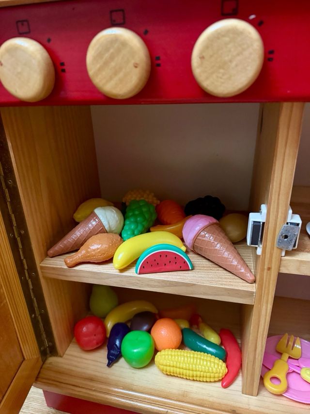 Cocina grande de juguete madera pino