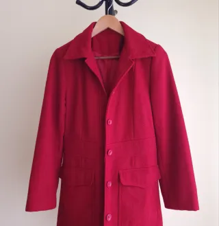 Cappotto vintage rosso