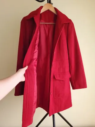 Cappotto vintage rosso