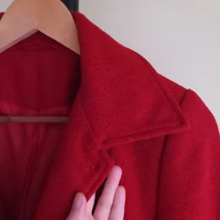 Cappotto vintage rosso