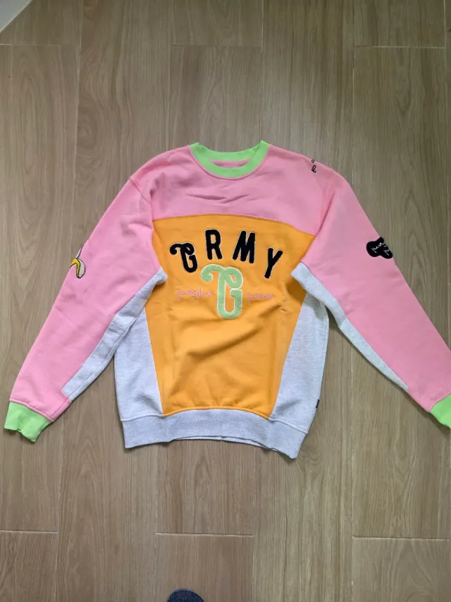 Sudadera Grimey Talla M Rosa/Amarilla/Gris