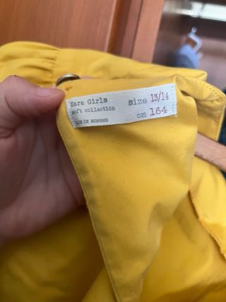 Vestido amarillo manga larga