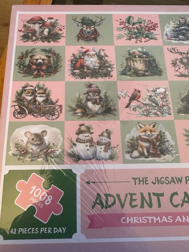 Calendario Adviento Puzzle 1008 . 24 puzzles de 42