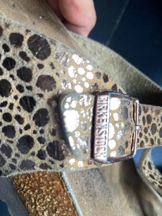 Sandalias Birkenstock Talla 42 Animal Print Dorado