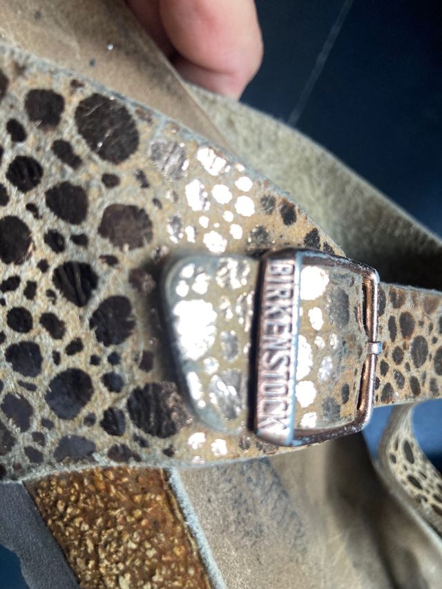 Sandalias Birkenstock Talla 42 Animal Print Dorado