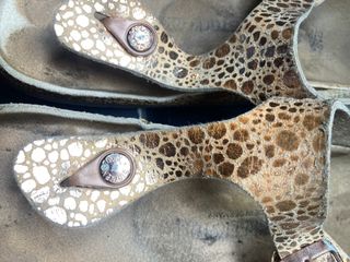 Sandalias Birkenstock Talla 42 Animal Print Dorado