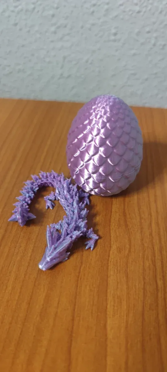 Huevo y Dragón 3D Multicolor