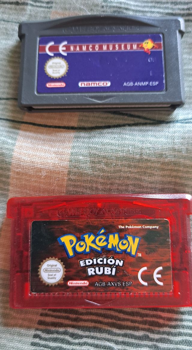 Pokemon Rubi + Namco Museum  + pokemon pinball