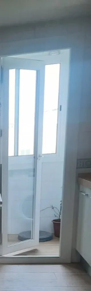 Puerta Lavadero PVC Cristal