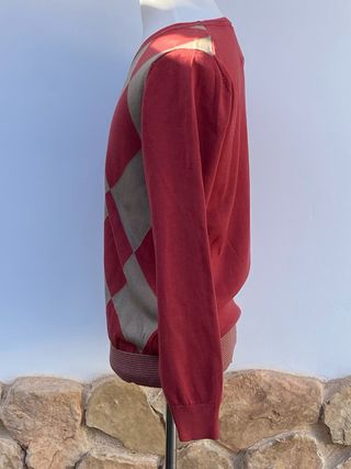 Jersey Puro Ego Rombo Rojo y Beige