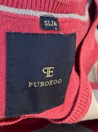 Jersey Puro Ego Rombo Rojo y Beige