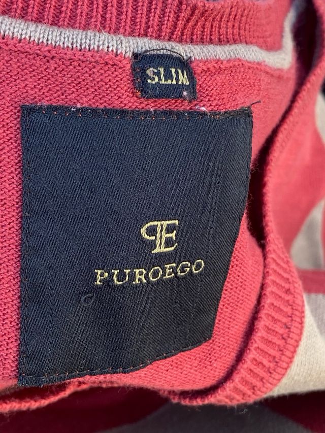 Jersey Puro Ego Rombo Rojo y Beige