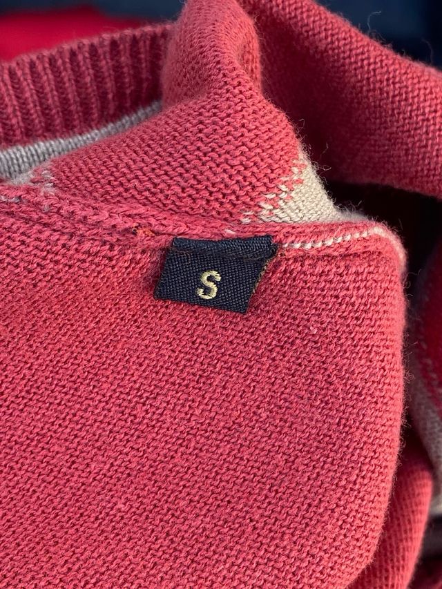 Jersey Puro Ego Rombo Rojo y Beige