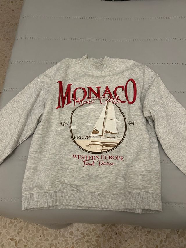 Sudadera Gris Monaco Monte Carlo