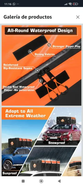 Cofre de techo Sailnovo 580L nuevo¡¡