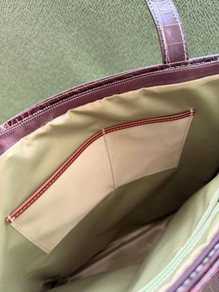 Bolso de piel marrón de hombro