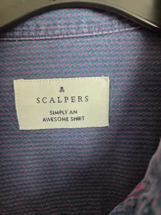 Camisa Scalpers Azul Talla 16 años