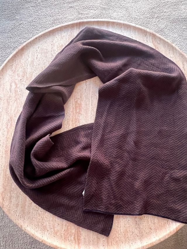 Bufanda OVS Marrón/Morado Chevron