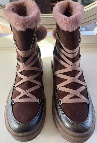 Botas Xti Kids Marrón Chocolate y Rosa