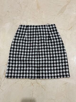 Falda cuadros Stradivarius