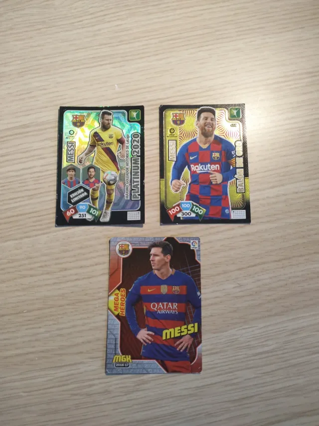 Lote 3 cartas Messi - Panini Adrenalyn XL