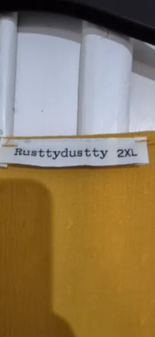 Blusa mostaza con topitos talla 2XL