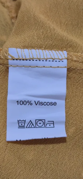 Blusa mostaza con topitos talla 2XL