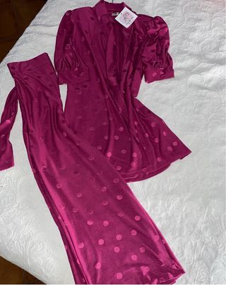 Conjunto chaqueta y pantalón oversize