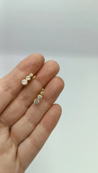Pendientes de oro de 18kt.