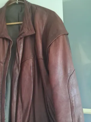 Cazadora de cuero auténtico