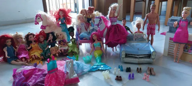 Lote Muñecas Barbie y Accesorios
